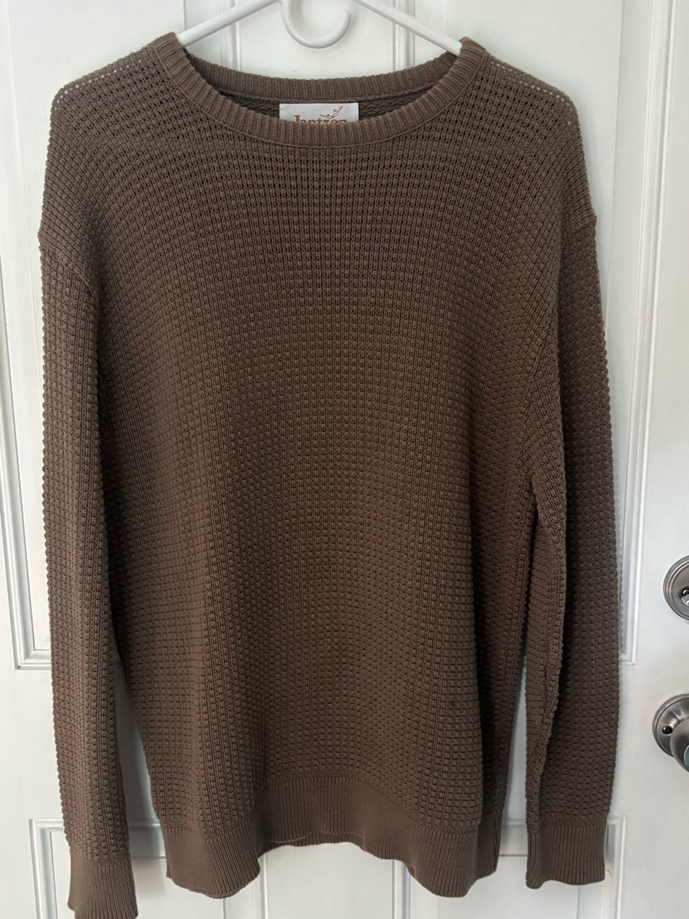 Vintage 80s Jantzen Brown Chunky Knit Sweater Made in USA - EUC